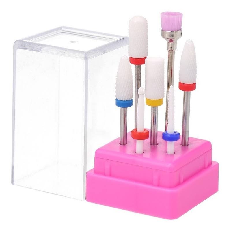 17018907271701890727uñas Juego de 7 brocas de cerámica para uñas - Image 1