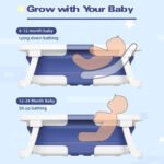 BAÑERA BEBE PLEGABLE COJIN + TERMOMETRO - Image 3