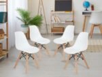Sillas Tipo Eames Comedor Hogar X4