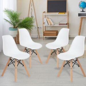 Sillas Tipo Eames Comedor Hogar X4