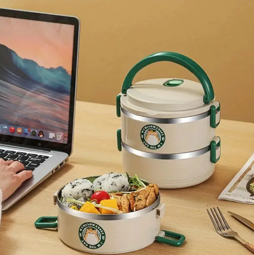 17597879631746472356lonchera Lonchera Porta Comida 2 En 1 Almacenador - Image 1