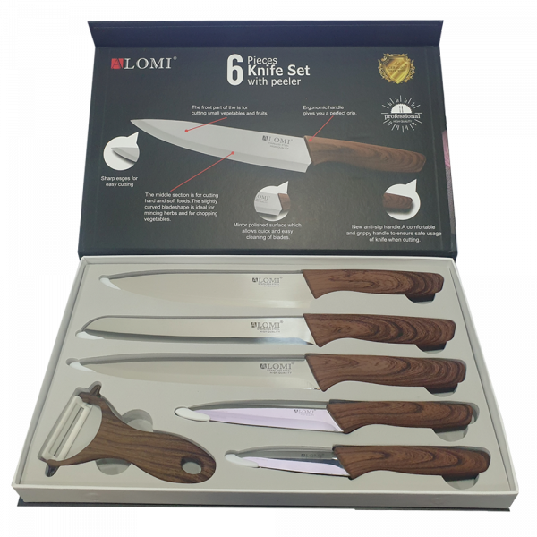 170198475117019847512 SET DE CUCHILLOS MADERA - Image 1