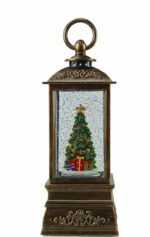 Farol Navideño Diseño Arbol De Navidad